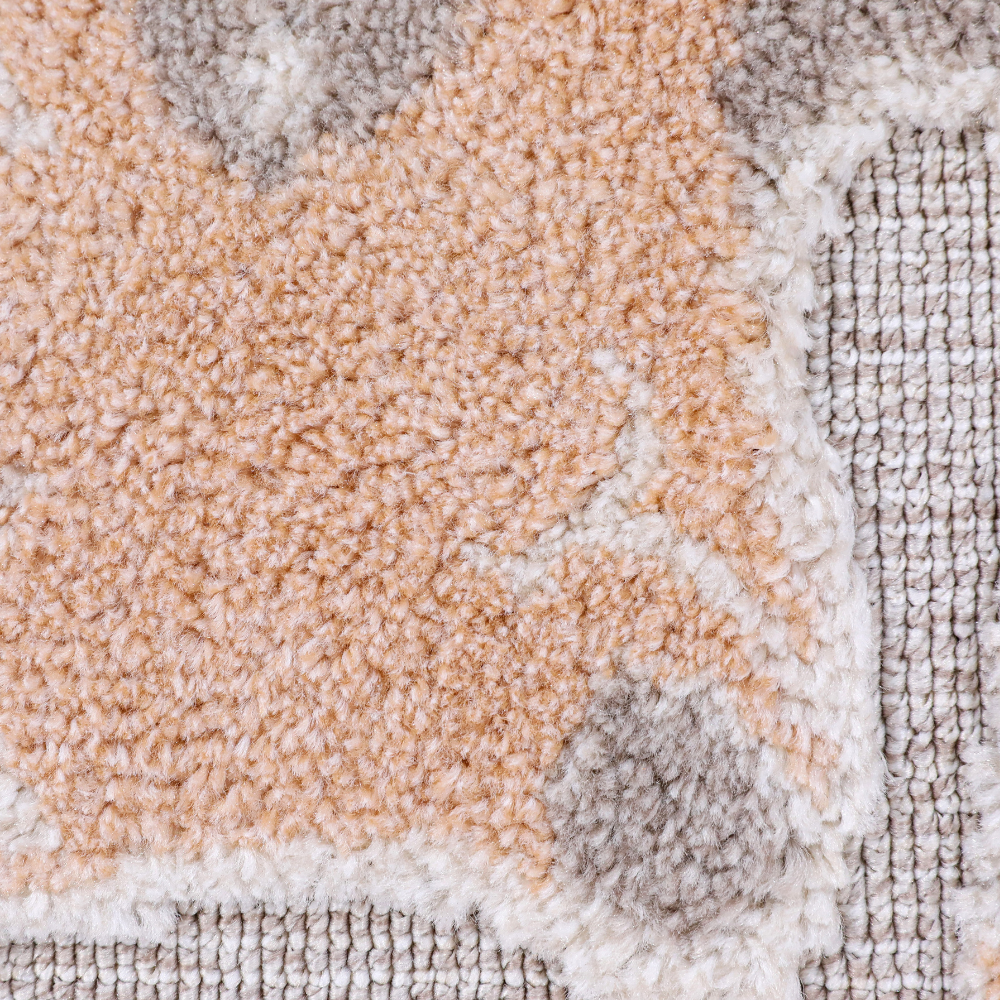 Soft texture of Quiet Lullaby Deer Rug featuring fawn design in warm colors.