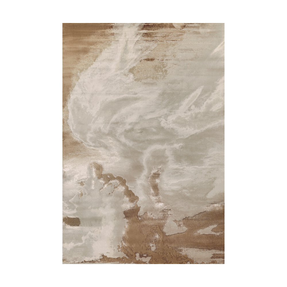 Phoenix Abstract Textured Rug in neutral tones