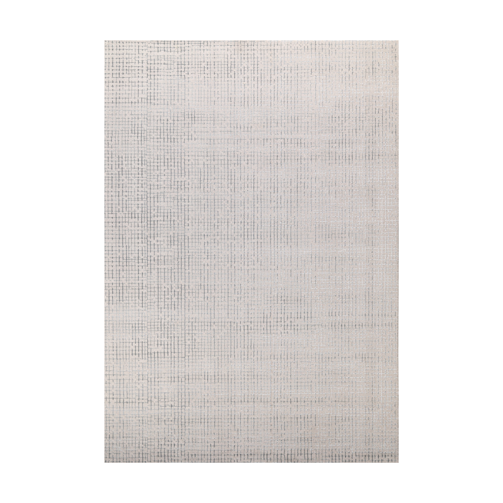 Zuri Checkered Textured Rug in light tones, perfect for modern interiors.