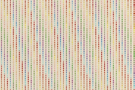 Woola Kids Colorful Khaki Dotted Line Wool Textured Rugs