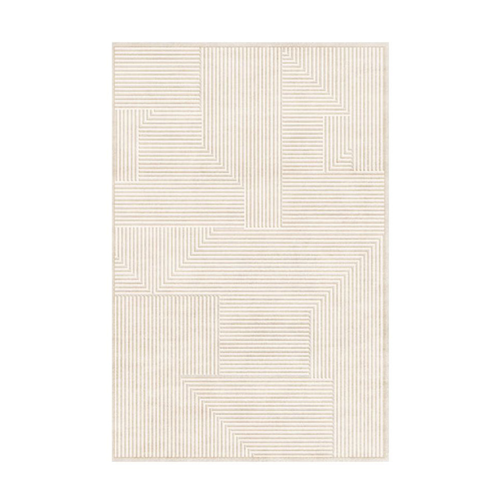 Ivory Labyrinth Stripe Rugs