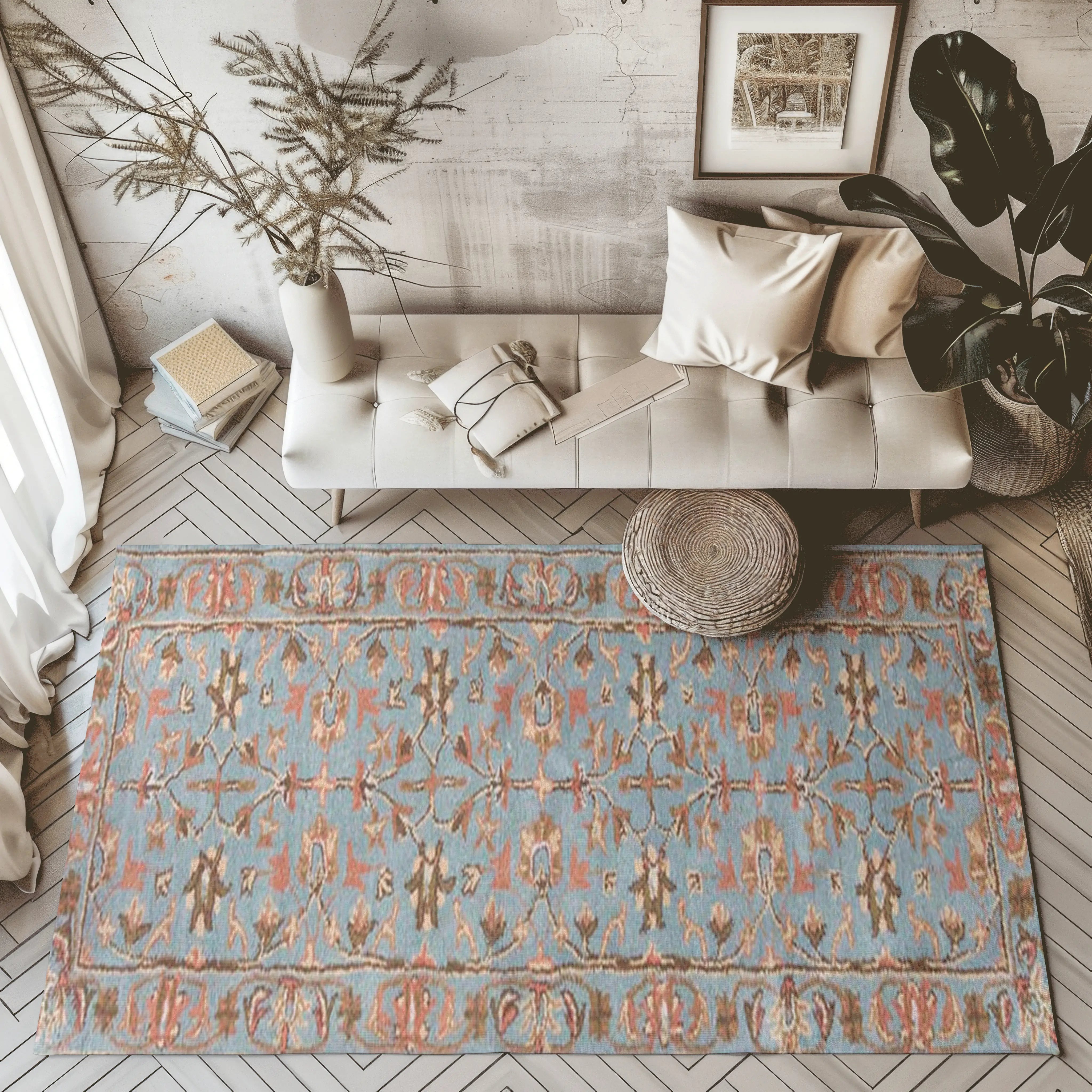 Tranquil Nightfall Floral Rugs