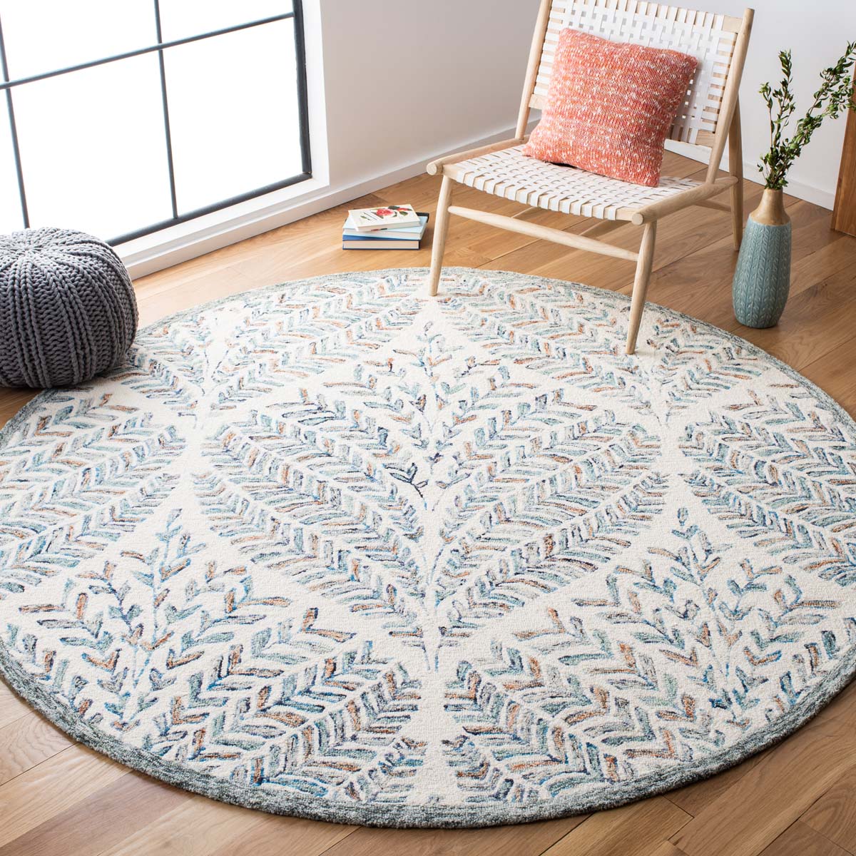 Serene Sunset Leaves Rugs