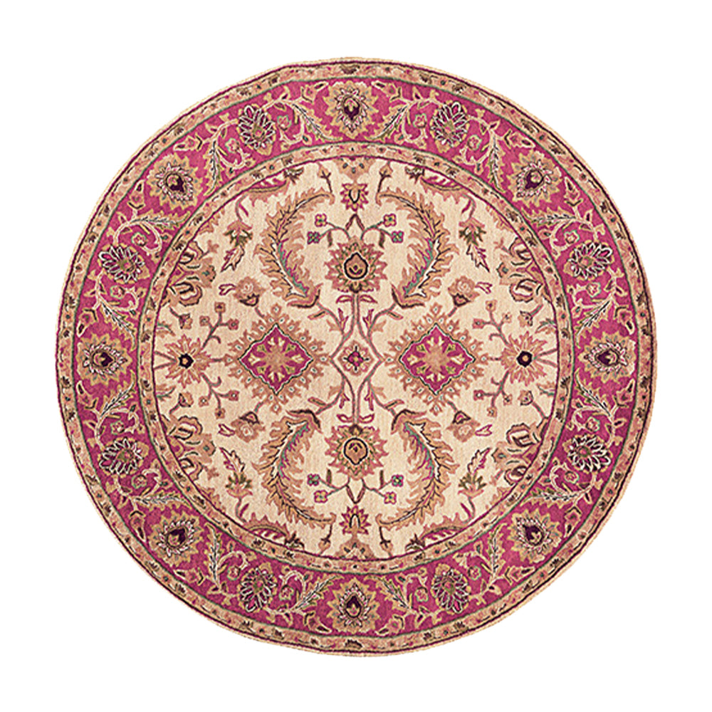 Round Persian Ethnic Kavira Rugs