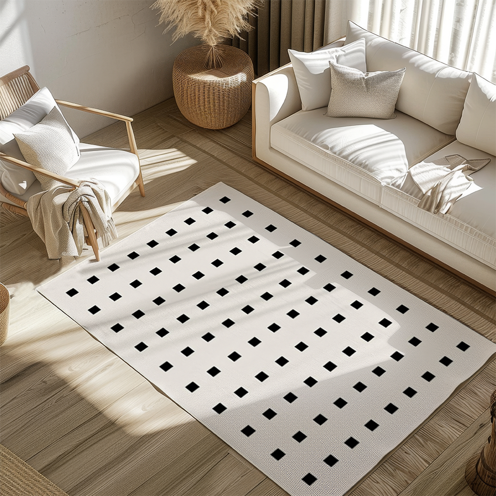 Soft Whisper White Brown Rugs