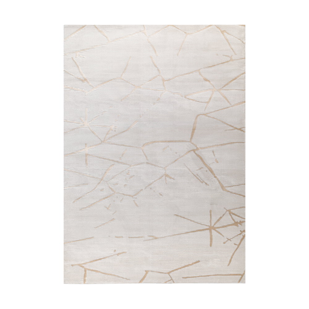 Uma Abstract Textured Rug in neutral tones with geometric design
